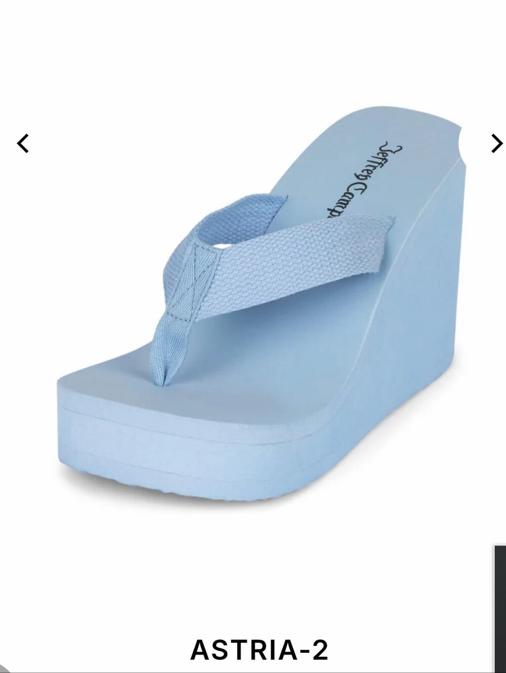 Jeffrey Campbell Women's Astria 2 Wedge Sandals Light Blue Womens 7.5